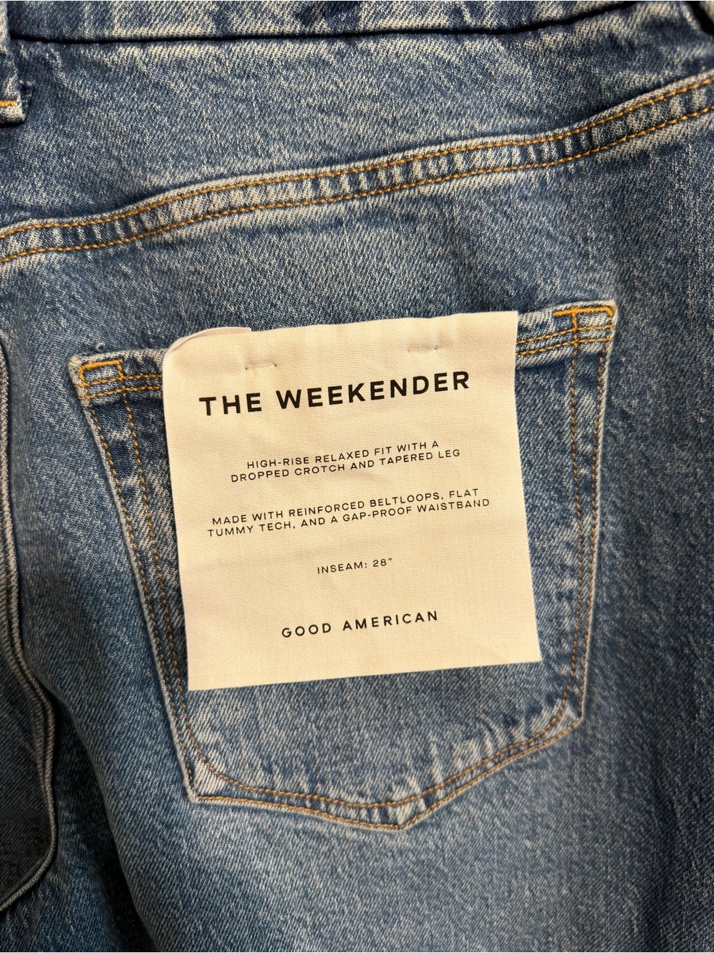 Good American The Weekender Cuffed Jeans NWT Size 8/29 - Picture 6 of 8